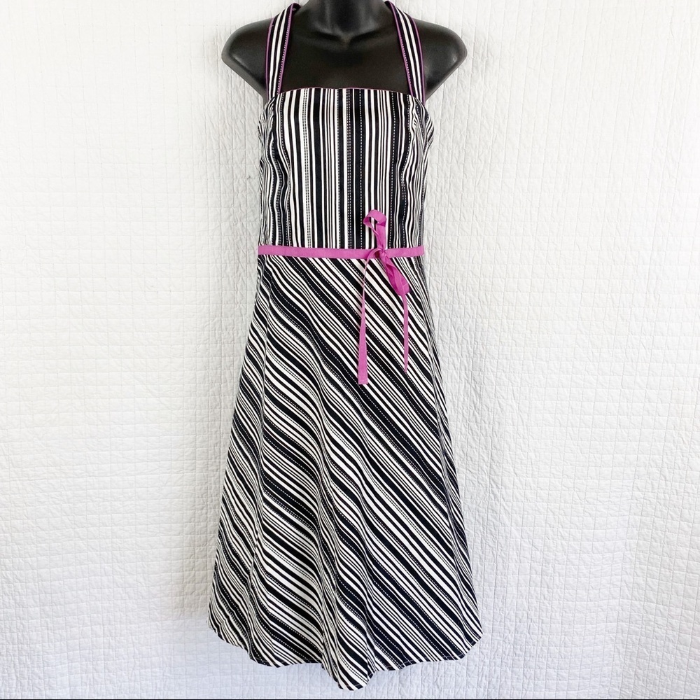 Amanda Smith Convertible Stripe MIDI Dress 12 NWT